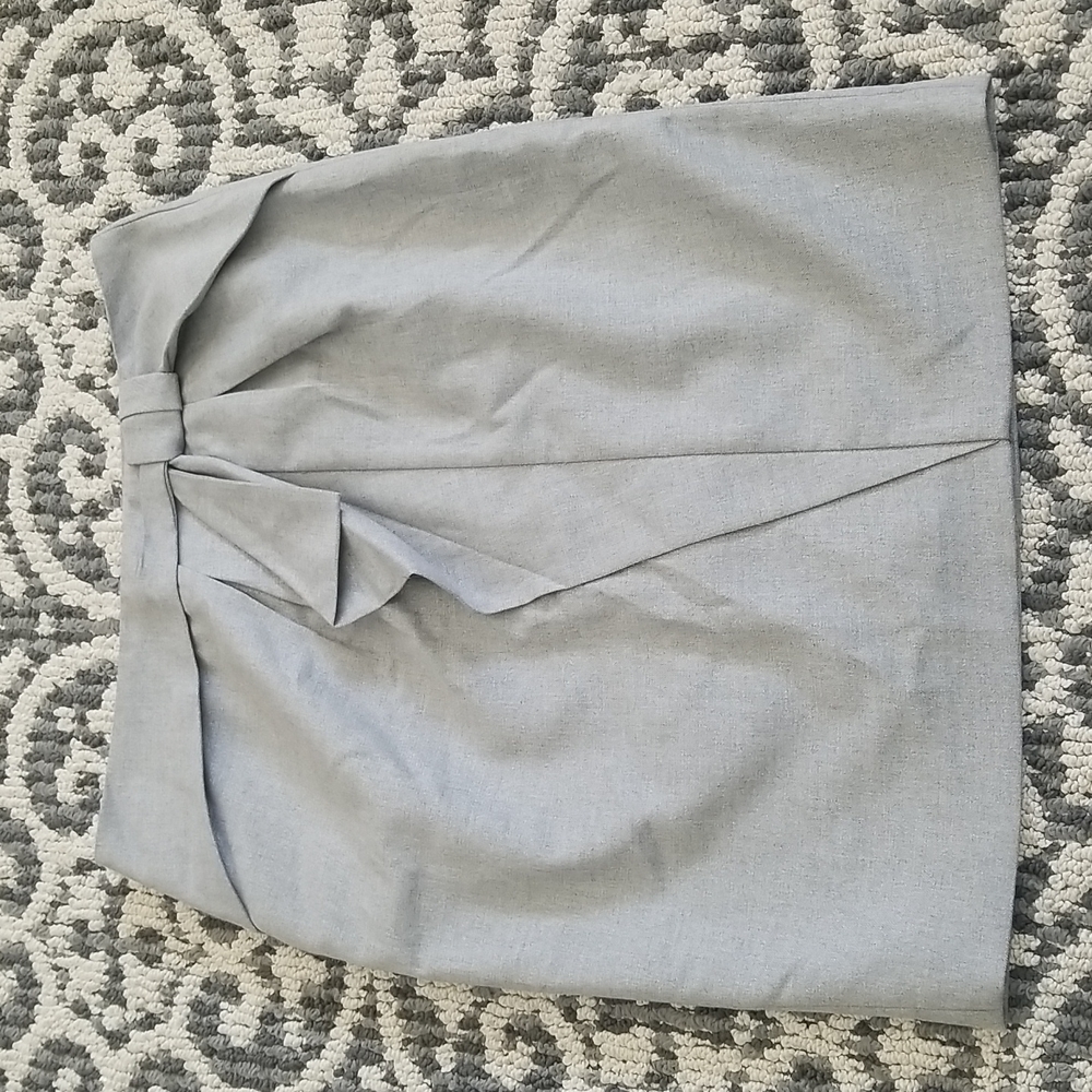 (4) Banana Republic Silver Metallic Midi Pencil Skirt Occasion Formal Wedding